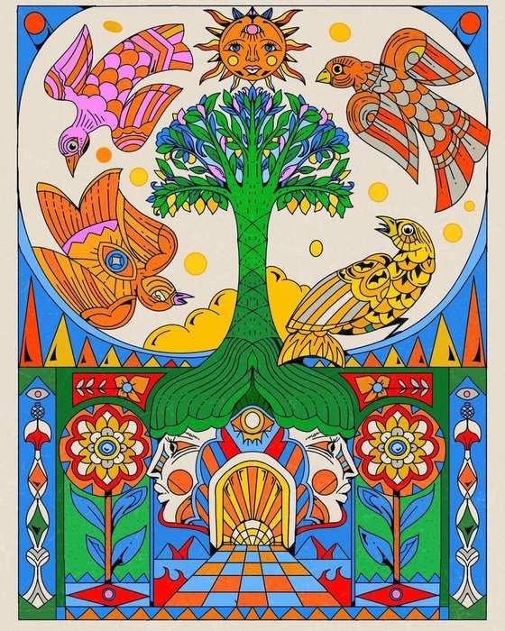 jardin-surreal — illustration Yoaz