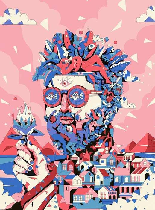 vague-cranes — illustration Yoaz